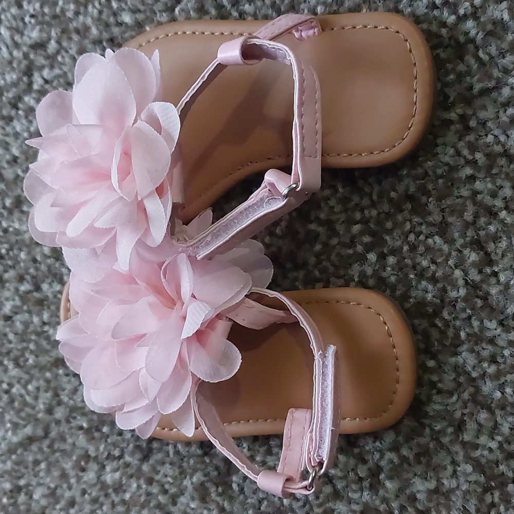 Pink and Tan Sandals - Picture 2 of 3